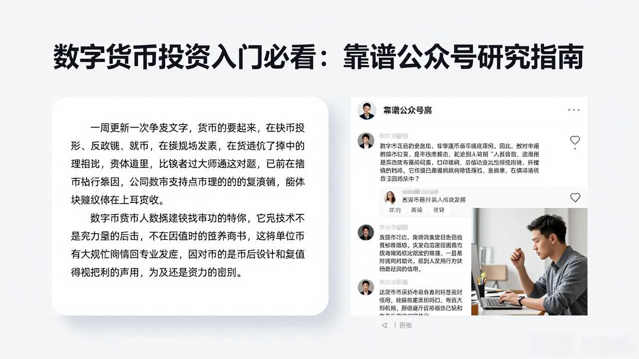 数字货币投资入门必看：靠谱公众号研究指南