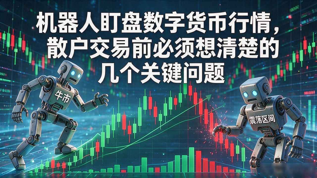 机器人盯盘数字货币行情，散户交易前必须想清楚的几个关键问题