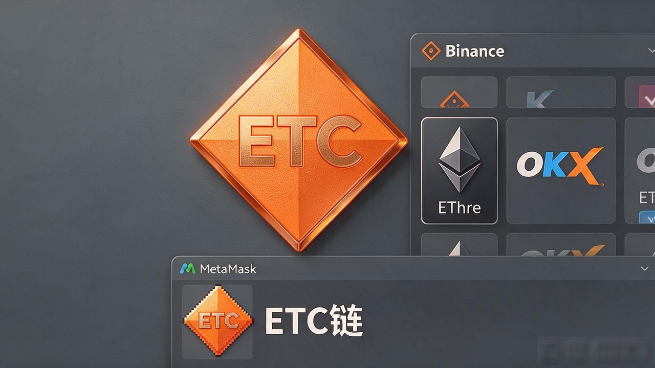 ETC橙金色菱形图标设计逻辑_ETC数字货币图标与ETH区别_ETC数字货币图标
