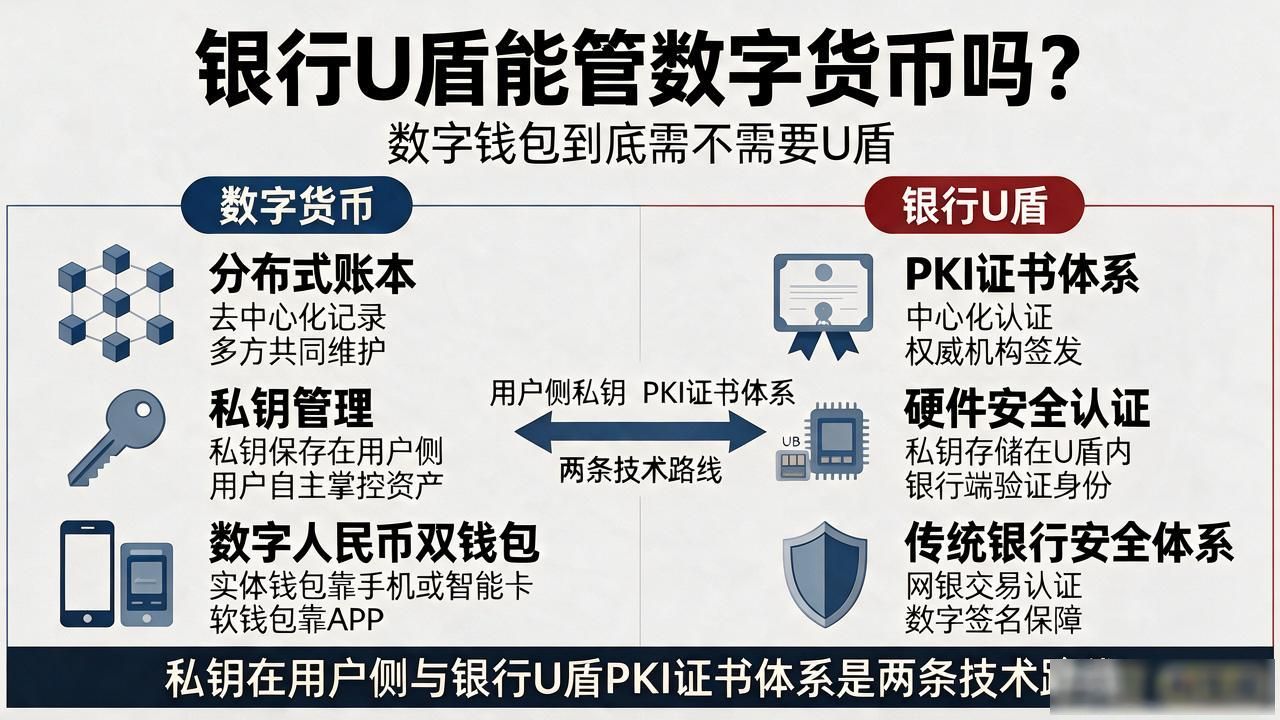 银行U盾能管数字货币吗？数字钱包到底需不需要U盾