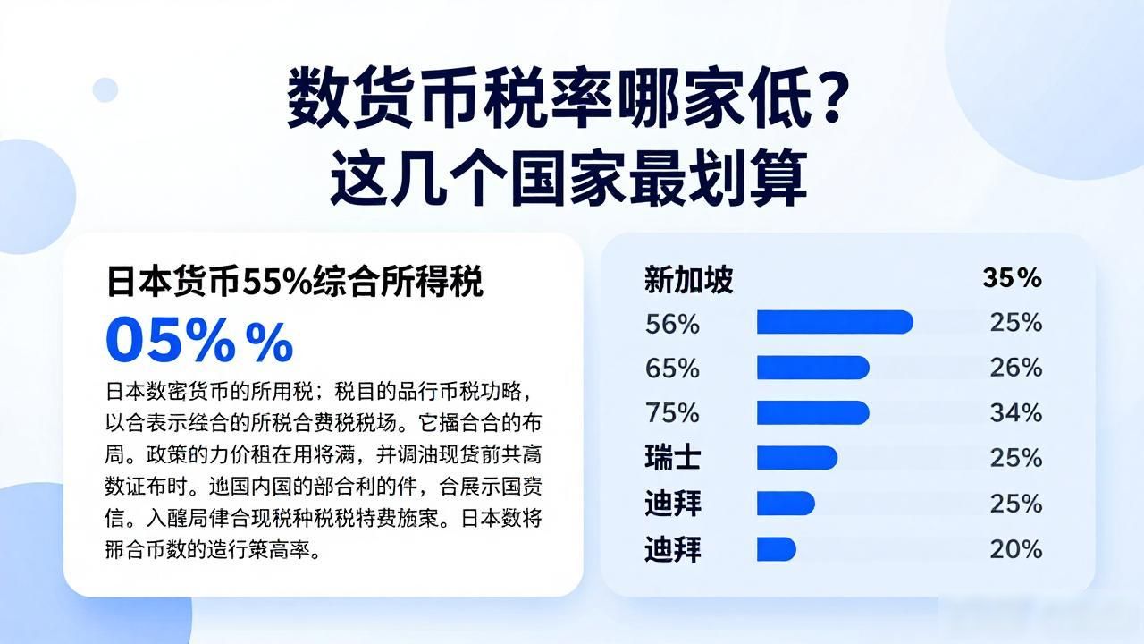 数字货币税率哪家低？这几个国家最划算