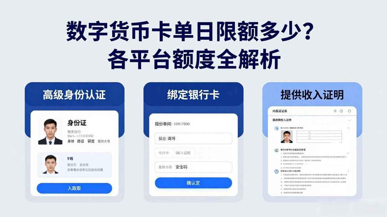 数字货币卡单日限额多少？各平台额度全解析