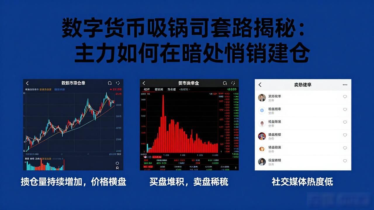 数字货币吸筹码套路揭秘：主力如何在暗处悄悄建仓
