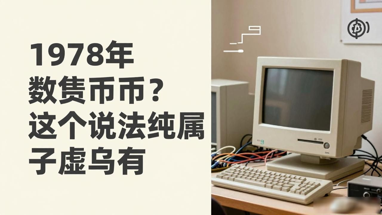 1978年数字货币？这个说法纯属子虚乌有