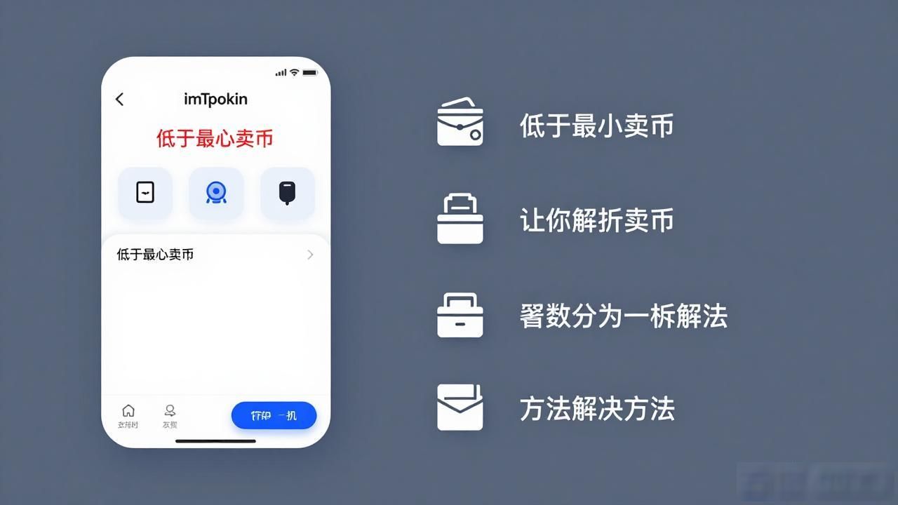 imtoken提示低于最小卖币怎么办？4招帮你解决