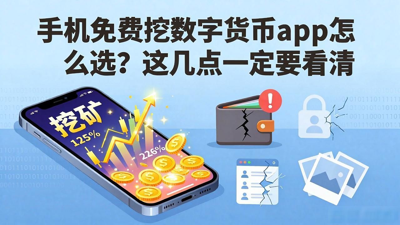 手机免费挖数字货币app怎么选？这几点一定要看清