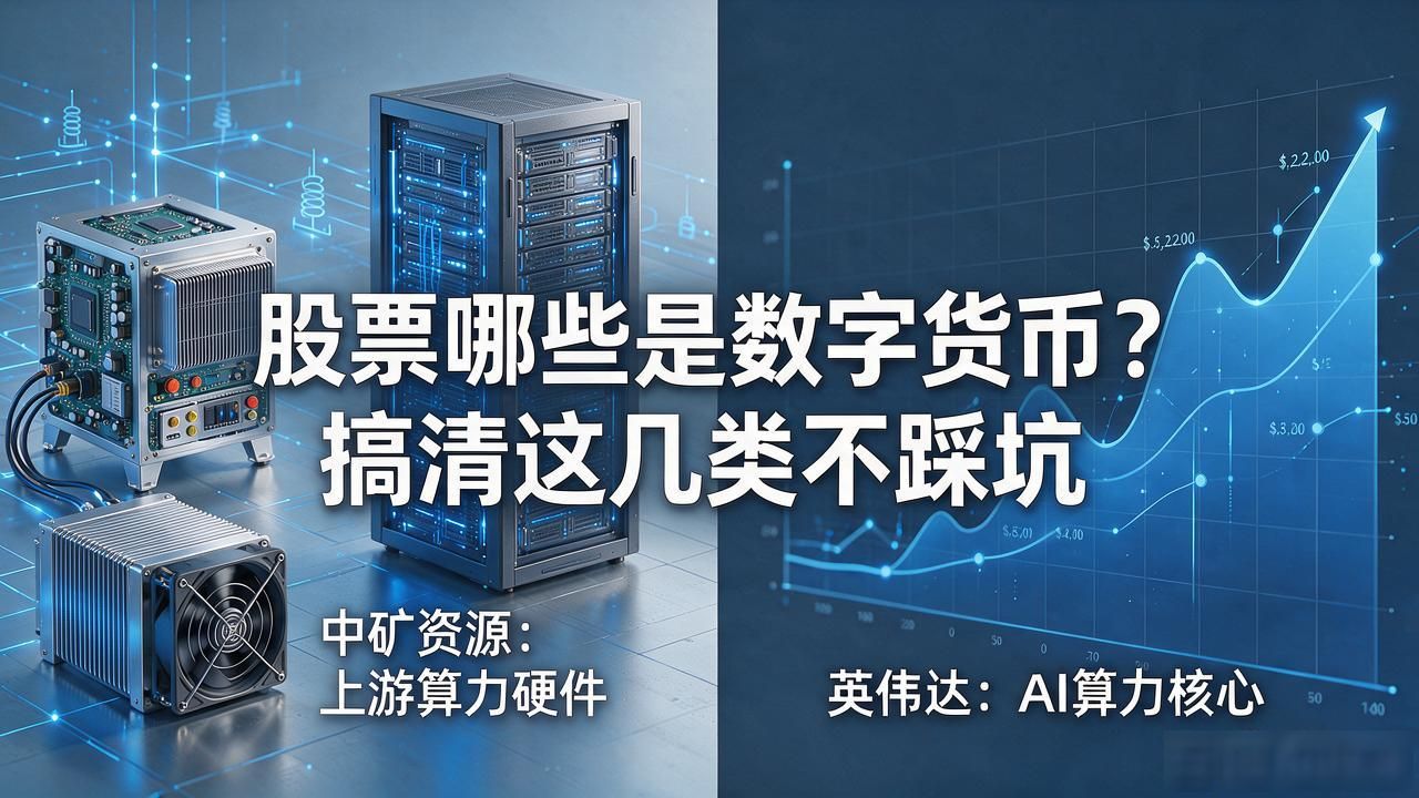 股票哪些是数字货币？搞清这几类不踩坑