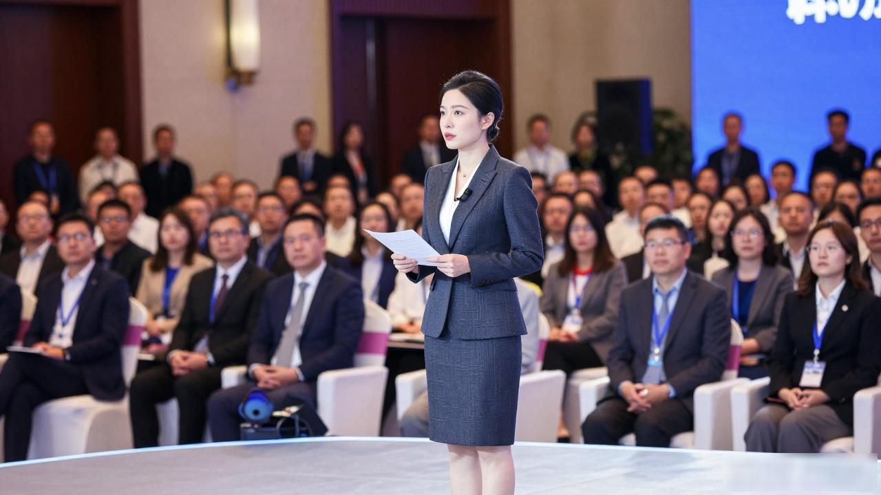 别只盯着脸蛋看！数字货币美女主持人背后的真本事