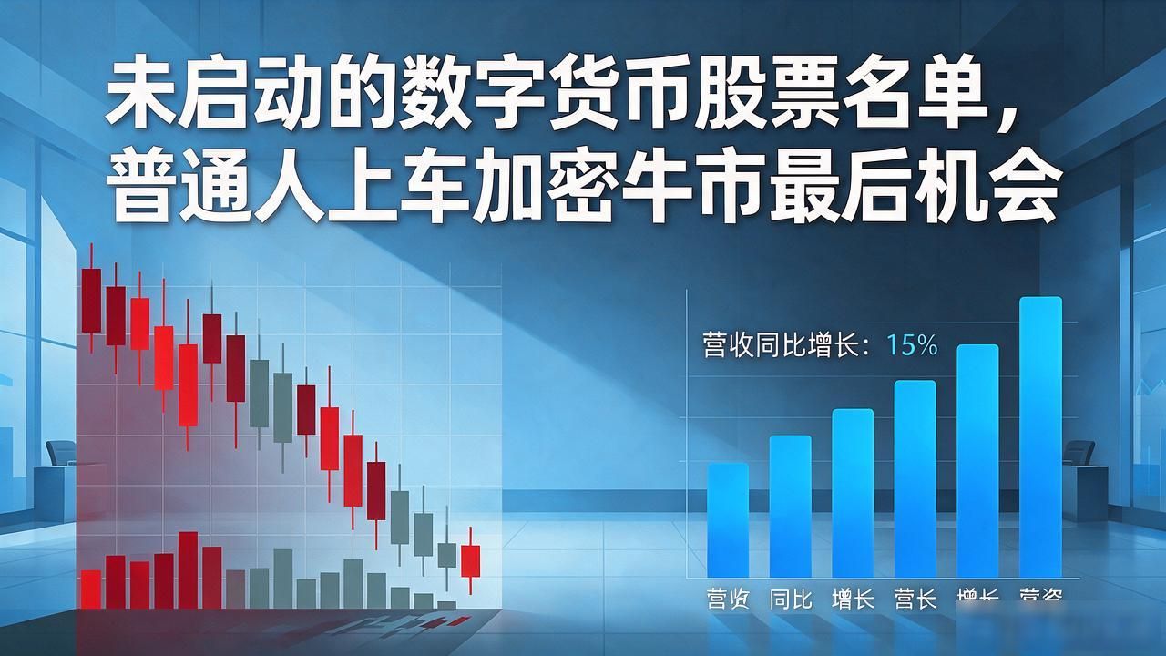 未启动的数字货币股票名单，普通人上车加密牛市最后机会